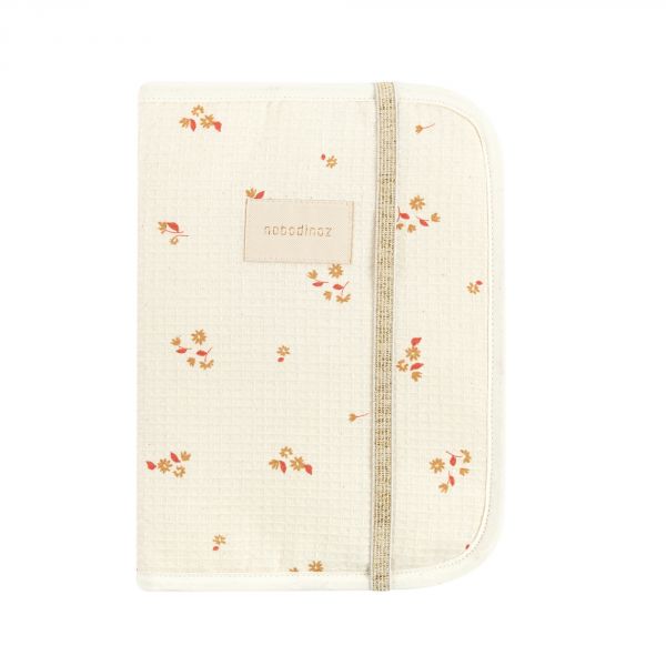 Protège carnet de santé Poema nid d'abeille Yellow Lily