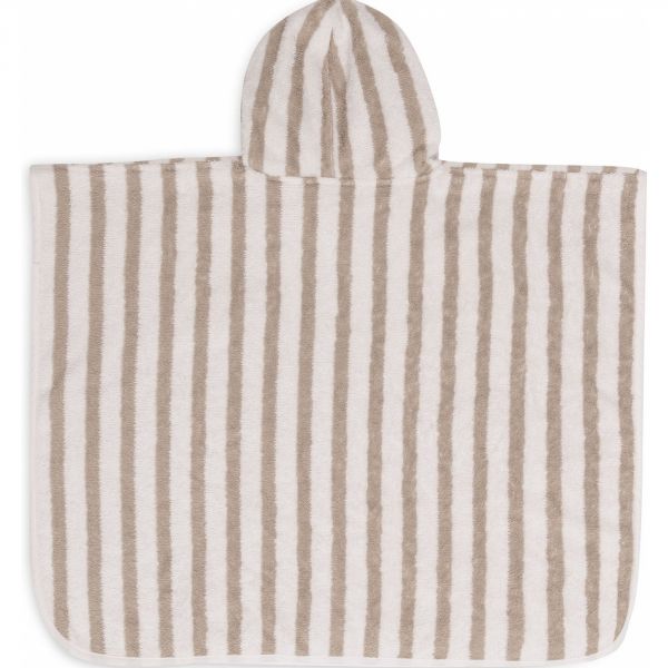 Poncho de bain éponge Stripe Olive