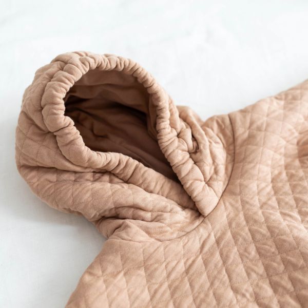 Poncho chaud de voyage Pady quilted jersey Beige