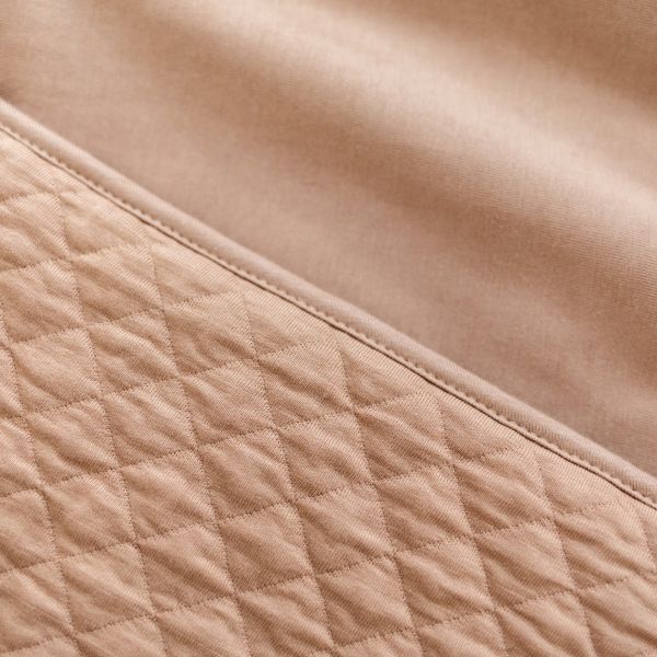 Poncho chaud de voyage Pady quilted jersey Beige