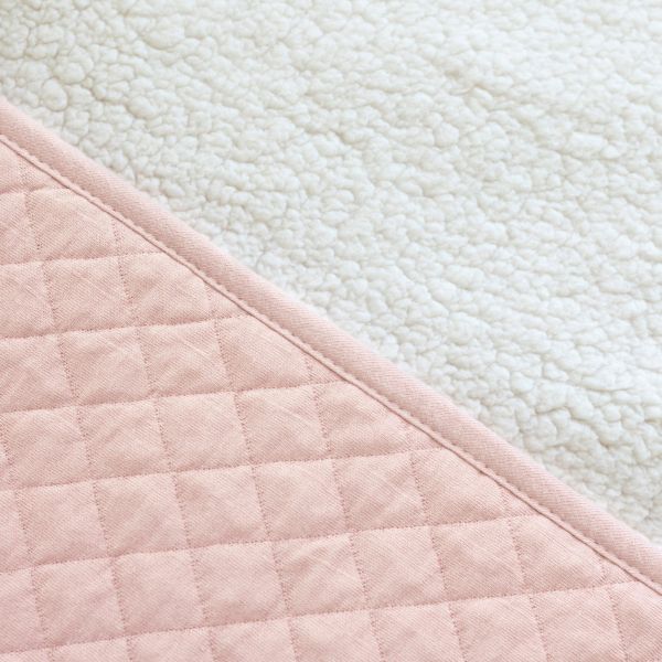 Poncho chaud de voyage Pady quilted Blush