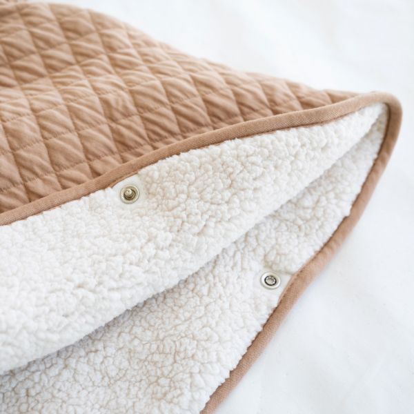 Poncho chaud de voyage Pady quilted Beige