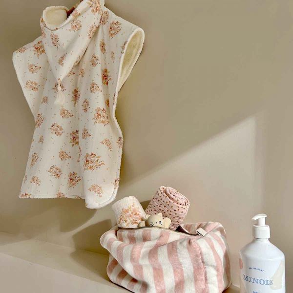 Poncho de Bain Pepito Bouquet Naturel 4-6 ans