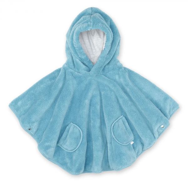 Poncho chaud Softy Turquoise