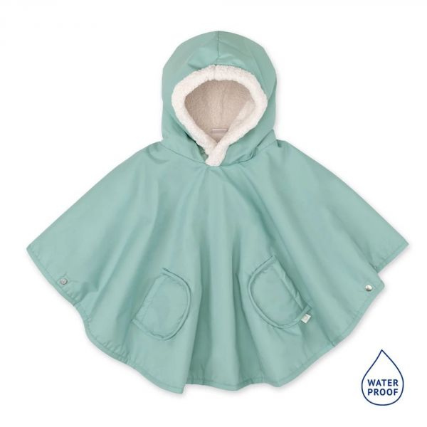 Poncho chaud de voyage imperméable sauge