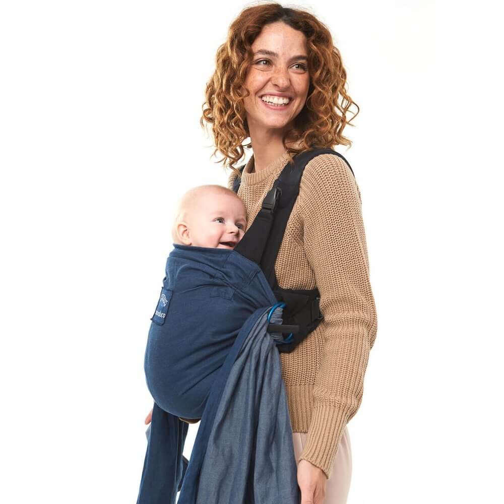 Manduca Porte Bebe Duo Bleu Made In Bebe