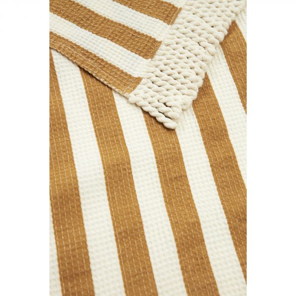 Serviette de plage XL Portofino Honey stripes waffle