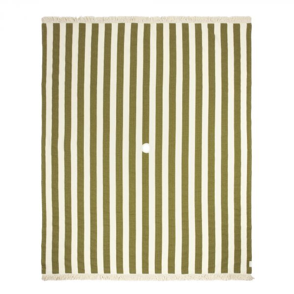 Serviette de plage XL Portofino Pistachio stripes waffle