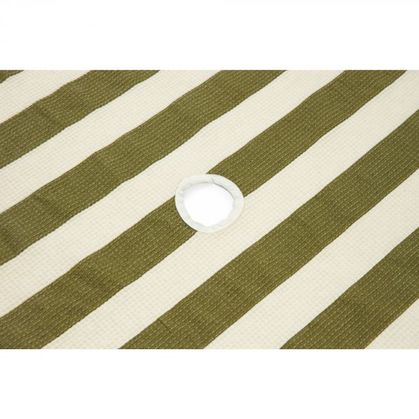 Serviette de plage XL Portofino Pistachio stripes waffle