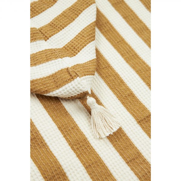 Poncho de plage 1-3 ans Portofino Honey stripes waffle