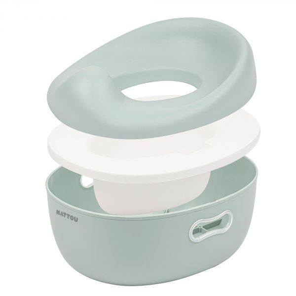 Pot d'apprentissage Potty 3 en 1 vert sauge