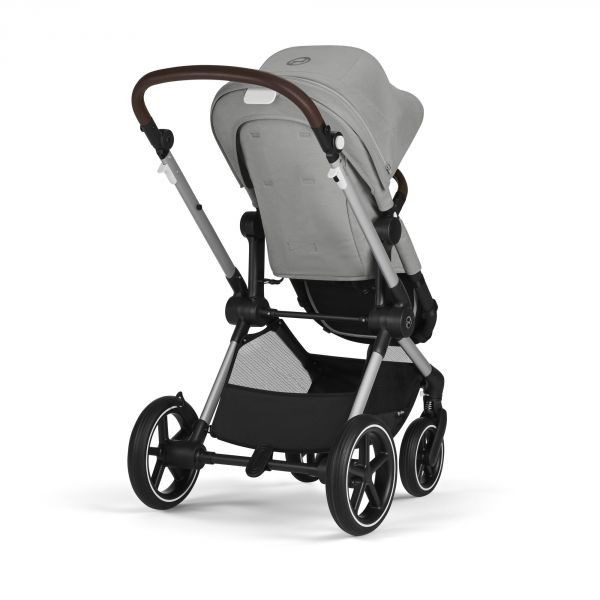 Poussette Eos Lux 2-en-1 Stone Grey châssis Silver