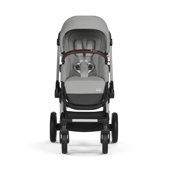 Poussette Eos Lux 2-en-1 Stone Grey châssis Silver