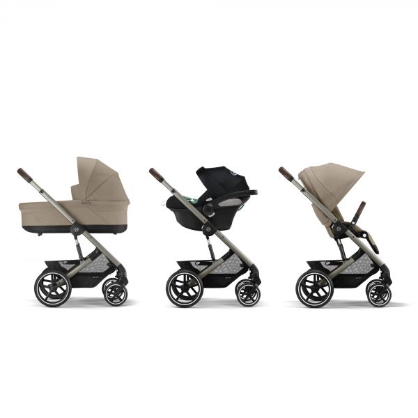 Poussette duo Balios S Lux 3 Almond Beige + Siège auto Cloud G i-Size