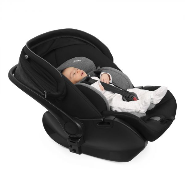 Poussette duo Bellagio + siège auto First Seat Recline i-Size black satin