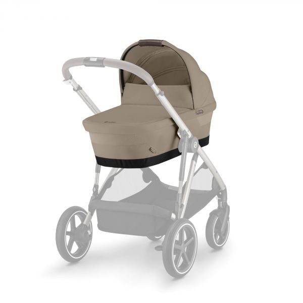 Poussette duo e-Gazelle S Almond Beige + Nacelle S