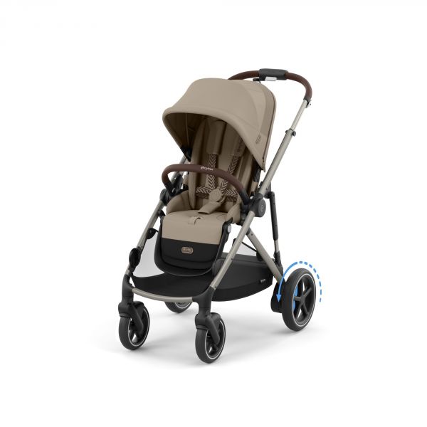 Poussette duo e-Gazelle S Almond Beige + Nacelle S