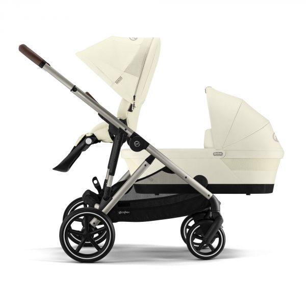 Poussette duo e-Gazelle S Seashell Beige + Nacelle S