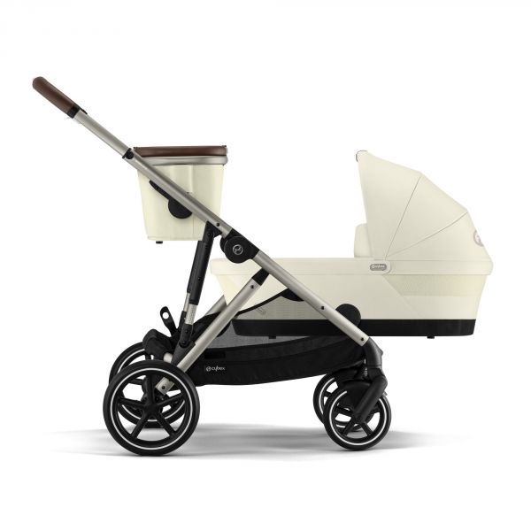 Poussette duo e-Gazelle S Seashell Beige + Nacelle S