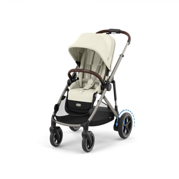 Poussette duo e-Gazelle S Seashell Beige + Nacelle S