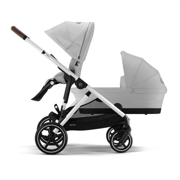 Poussette duo e-Gazelle S Stone Grey + Nacelle S