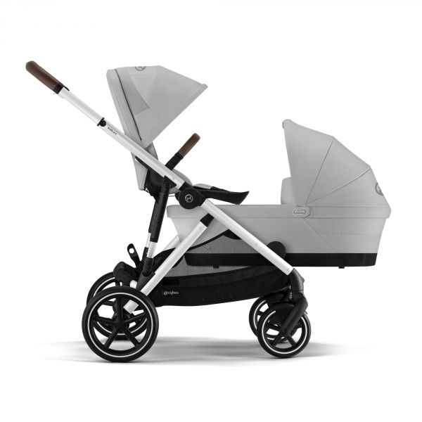 Poussette duo e-Gazelle S Stone Grey + Nacelle S