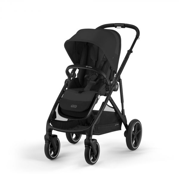 Poussette duo Gazelle S Moon Black châssis Noir + nacelle