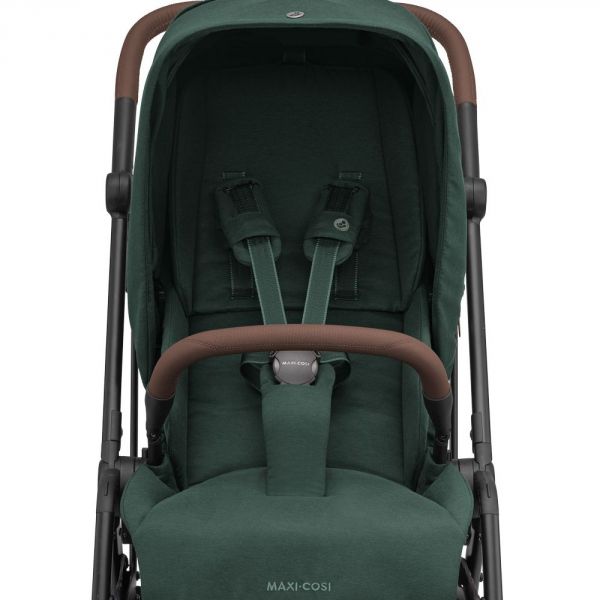 Poussette duo Leona² + Siège auto Coral 360 I-Size Twillic Green