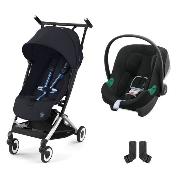 Poussette duo Libelle Dark blue + Siège auto Aton B2 i-Size