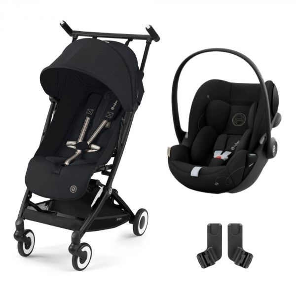 Poussette duo Libelle Magic black + Siège auto Cloud G i-Size