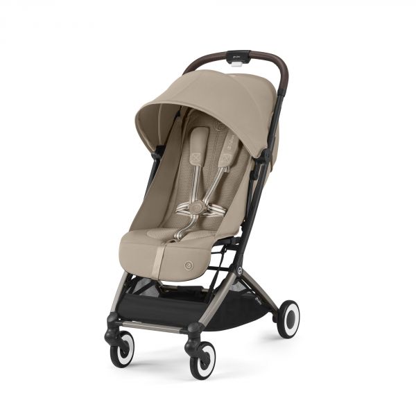 Poussette duo Orfeo Almond beige + Siège auto Aton B2 i-Size