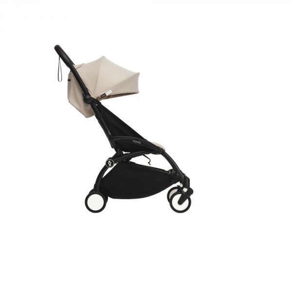 Poussette duo YOYO 3 pack 6+ et siège auto Aton B2 Black - Chassis noir - Bonpoint