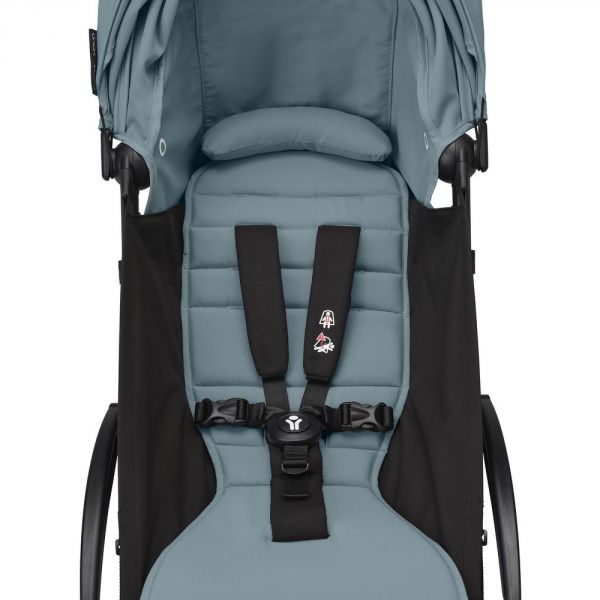 Poussette duo YOYO 3 - Châssis blanc Pack 6+ et siège auto car seat by BeSafe Aqua