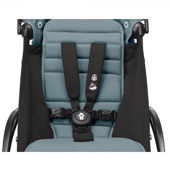 Poussette duo YOYO 3 - Châssis blanc Pack 6+ et siège auto car seat by BeSafe Aqua