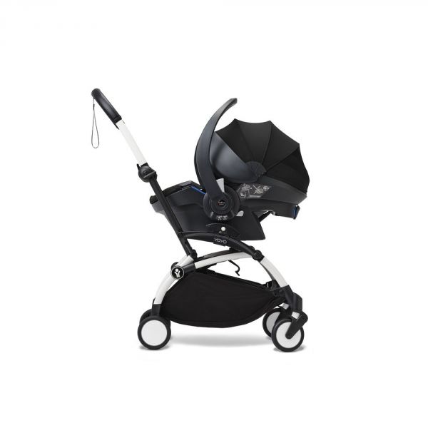 Poussette duo YOYO 3 - Châssis blanc Pack 6+ et siège auto car seat by BeSafe Bleu Air France