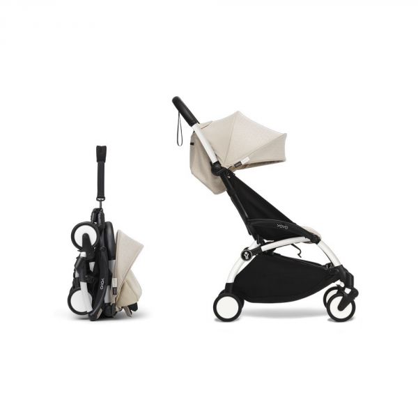 Poussette duo YOYO 3 - Châssis blanc Pack 6+ et siège auto car seat by BeSafe Bonpoint