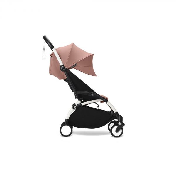 Poussette duo YOYO 3 - Châssis blanc Pack 6+ et siège auto car seat by BeSafe Ginger