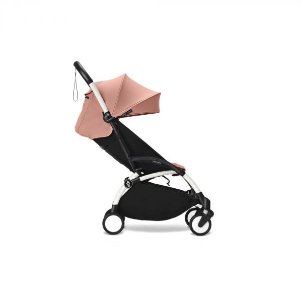 Poussette duo YOYO 3 - Châssis blanc Pack 6+ et siège auto car seat by BeSafe Ginger