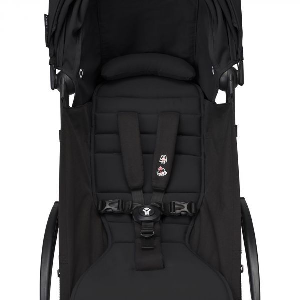 Poussette duo YOYO 3 - Châssis blanc Pack 6+ et siège auto car seat by BeSafe Noir