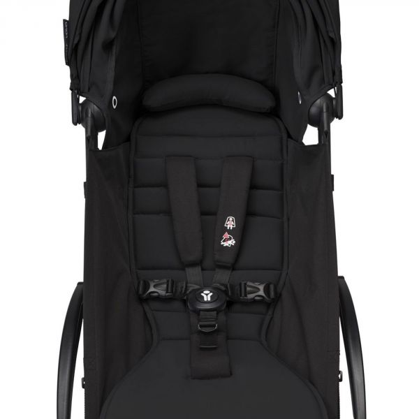 Poussette duo YOYO 3 - Châssis blanc Pack 6+ et siège auto car seat by BeSafe Noir