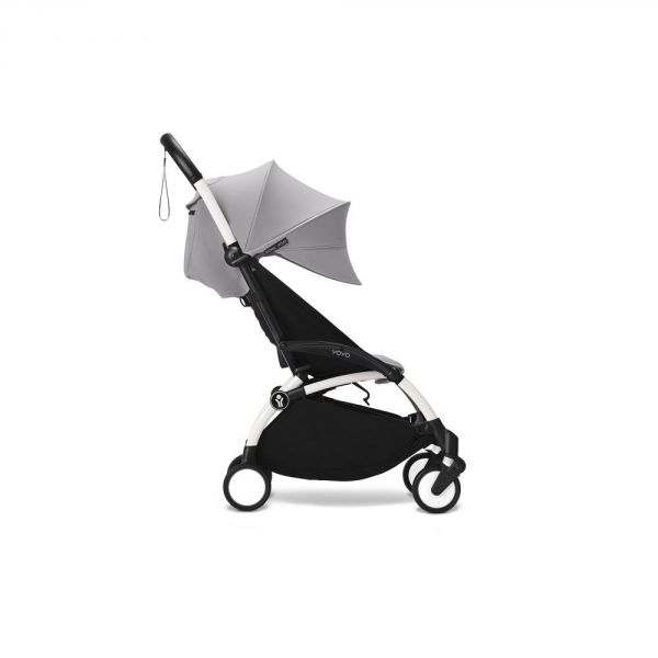 Poussette duo YOYO 3 - Châssis blanc Pack 6+ et siège auto car seat by BeSafe Stone