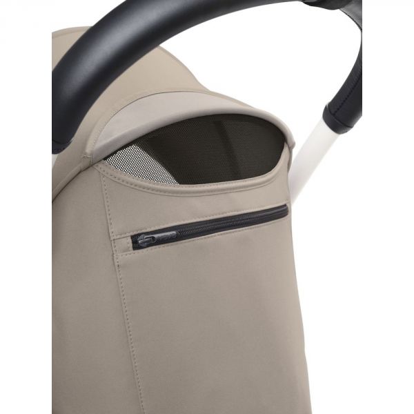 Poussette duo YOYO 3 - Châssis blanc Pack 6+ et siège auto car seat by BeSafe Taupe