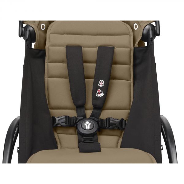 Poussette duo YOYO 3 - Châssis blanc Pack 6+ et siège auto car seat by BeSafe Toffee