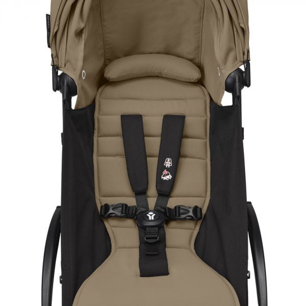 Poussette duo YOYO 3 - Châssis blanc Pack 6+ et siège auto car seat by BeSafe Toffee