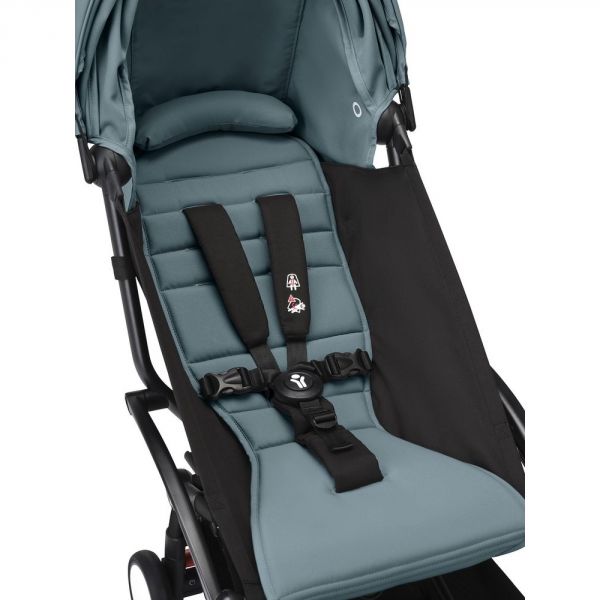 Poussette duo YOYO 3 - Châssis noir Pack 6+ et siège auto car seat by BeSafe Aqua