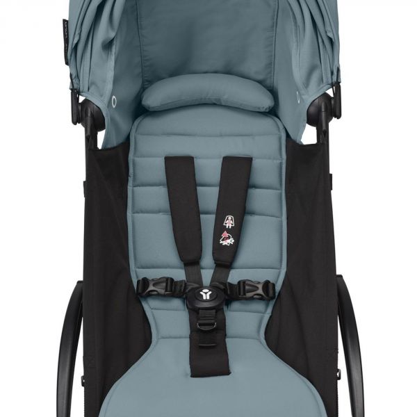 Poussette duo YOYO 3 - Châssis noir Pack 6+ et siège auto car seat by BeSafe Aqua