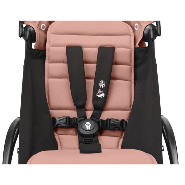 Poussette duo YOYO 3 - Châssis noir Pack 6+ et siège auto car seat by BeSafe Ginger