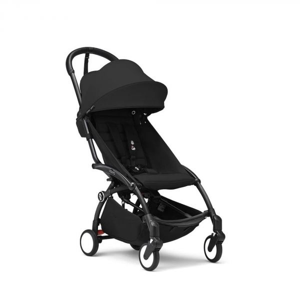 Poussette duo YOYO 3 - Châssis noir Pack 6+ et siège auto car seat by BeSafe Noir