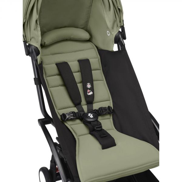 Poussette duo YOYO 3 - Châssis noir Pack 6+ et siège auto car seat by BeSafe Olive