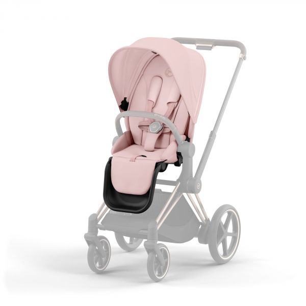 Poussette e-Priam 2 Peach Pink châssis Chrome Black